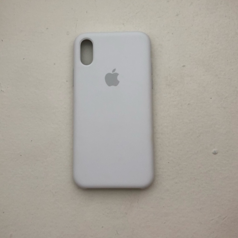 iPhone X / XS Apple silicone white phone case